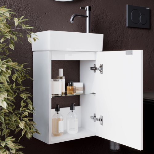Тумба под раковину Sancos Mini MN35WR 35,5х20,5х50 настенная - фото 5